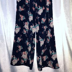 Floral Bell Bottom Pants